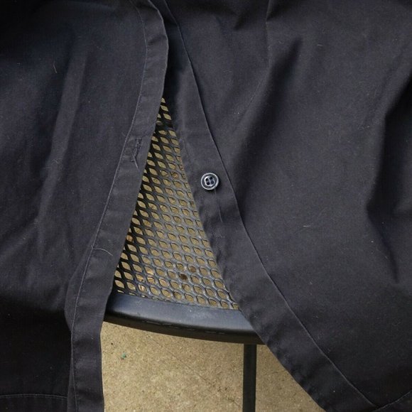 1987 Vintage Long US Military Army RAINCOAT Trench Coat Mens 40XL Black - Picture 7 of 10